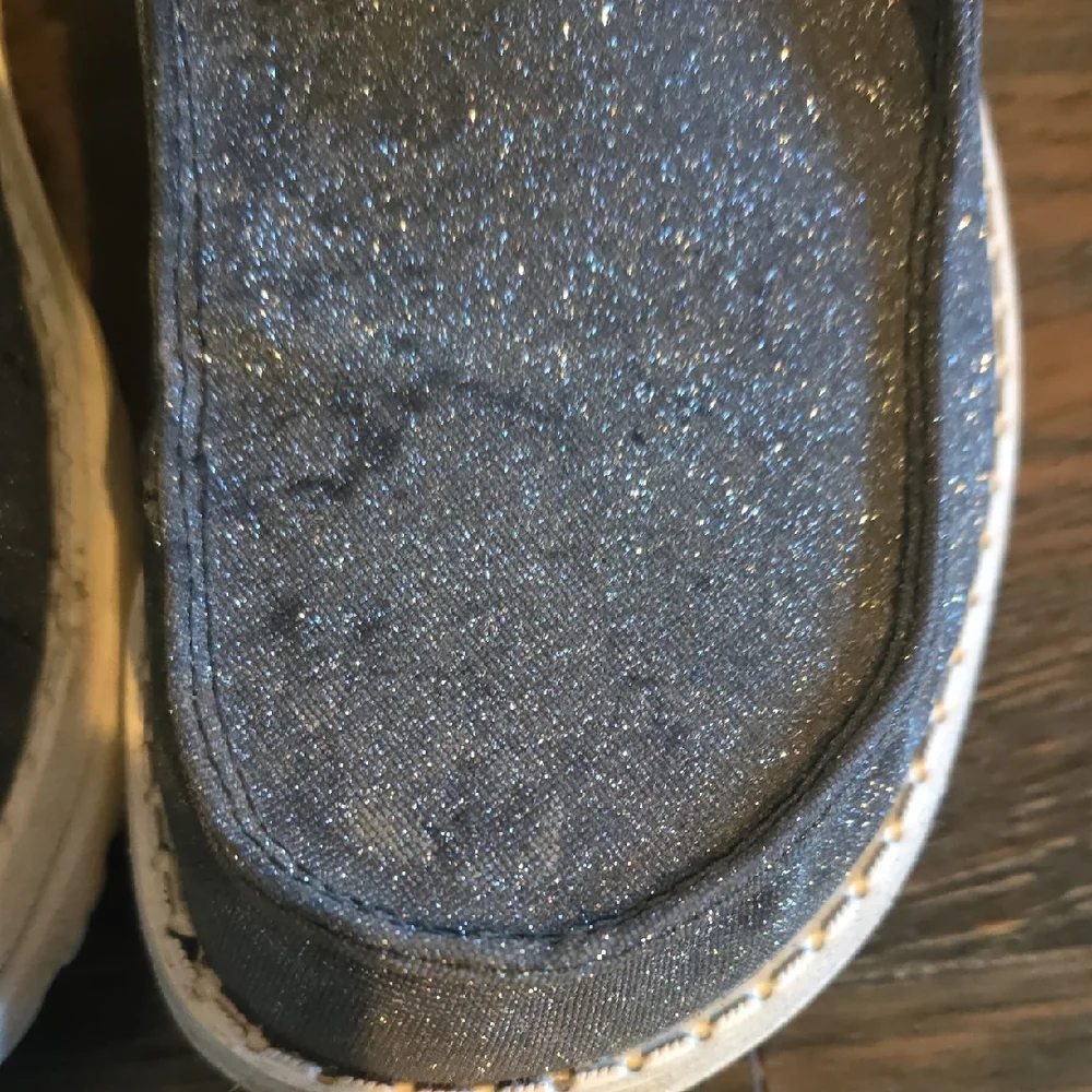Hey Dude Womens Shoes Size 11 - Sparkly Silver - Picture 7 of 8